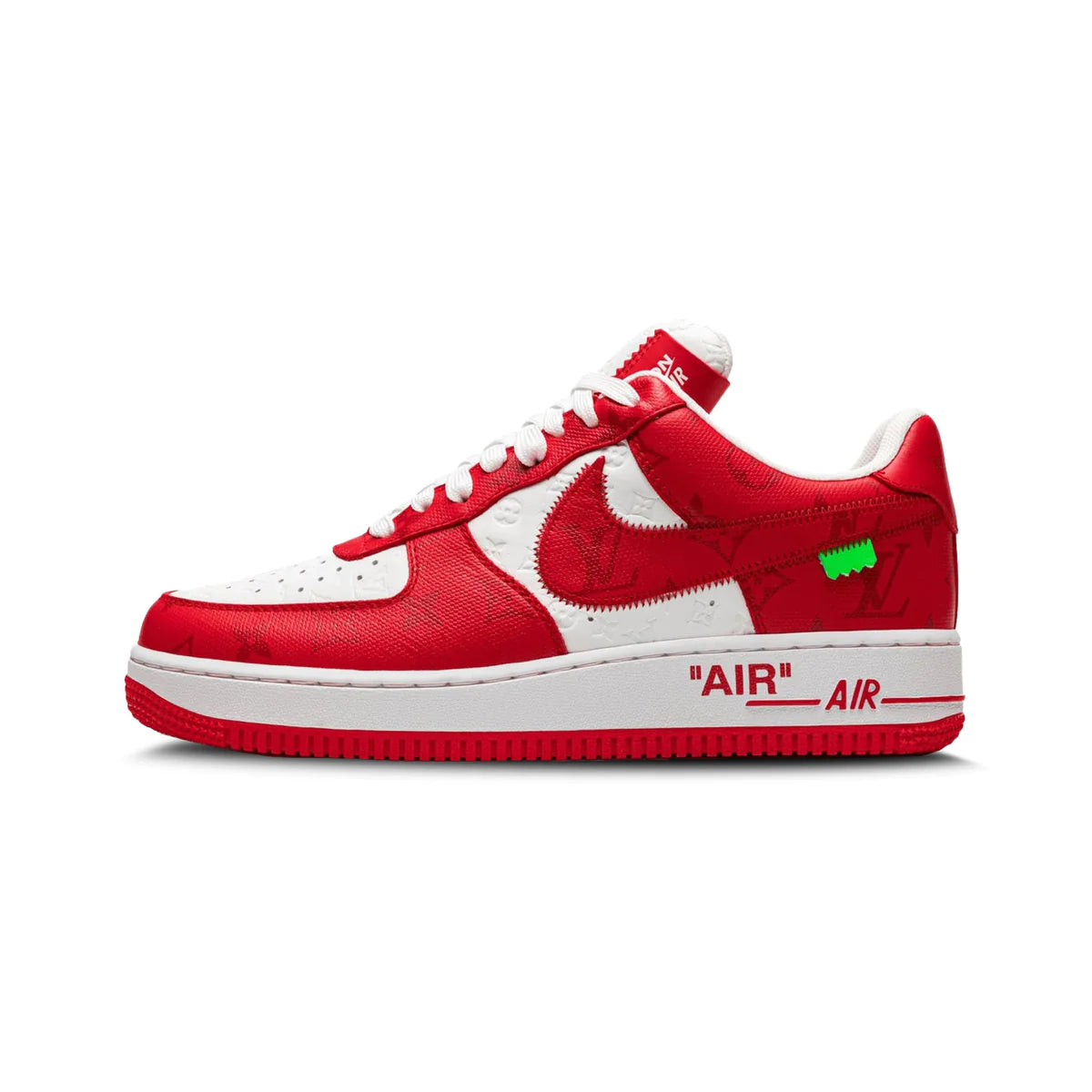 Louis Vuitton Nike Air Force 1 Low By Virgil Abloh White Red