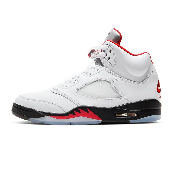 Air Jordan 5 Retro Fire Red Silver Tongue – Sneaker Plug India