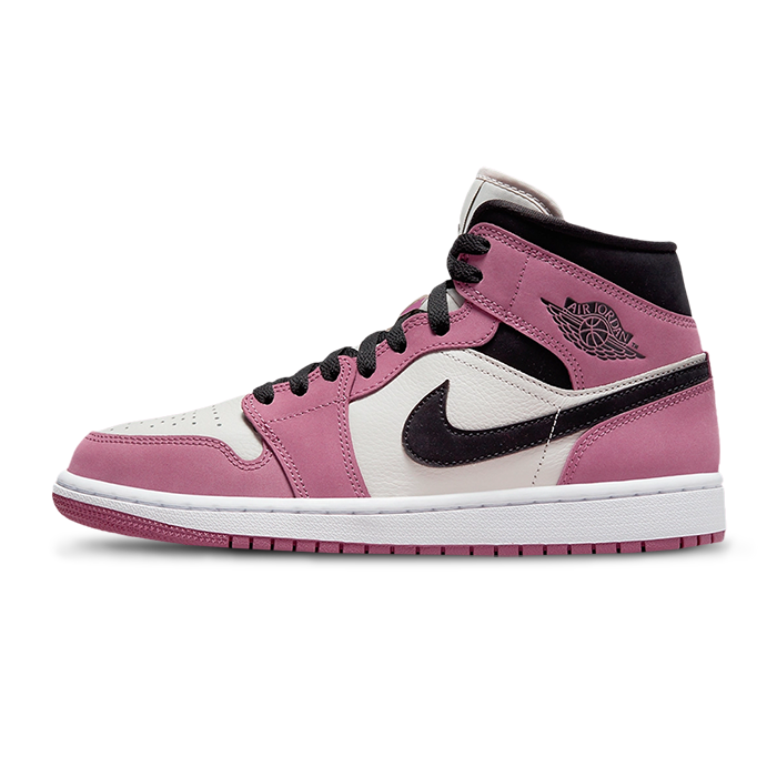 Wmns Air Jordan 1 Mid SE Light Mulberry Sneaker Plug India